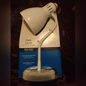Mainstay White Desk Lamp